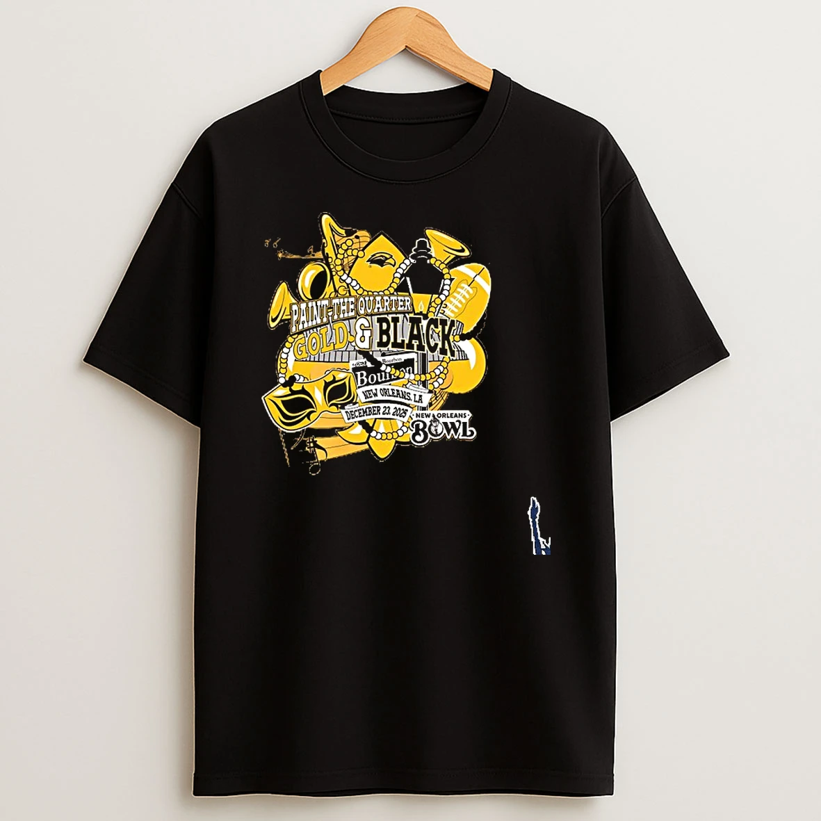 Southern Miss Football 2025 New Orleans Bowl Paint The Quarter T Shirt