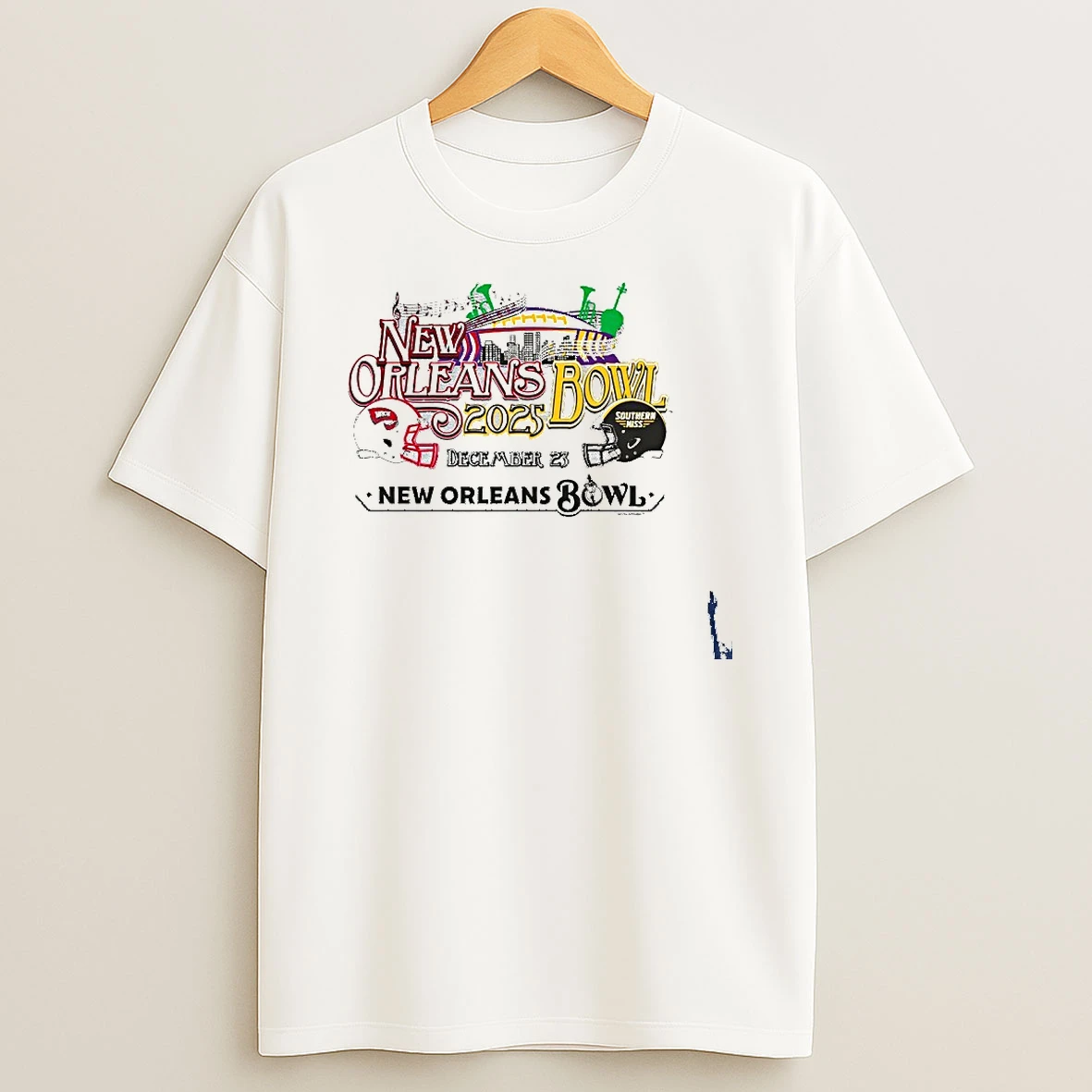 Southern Miss Vs Western Kentucky 2025 New Orleans Bowl Music City T Shirt