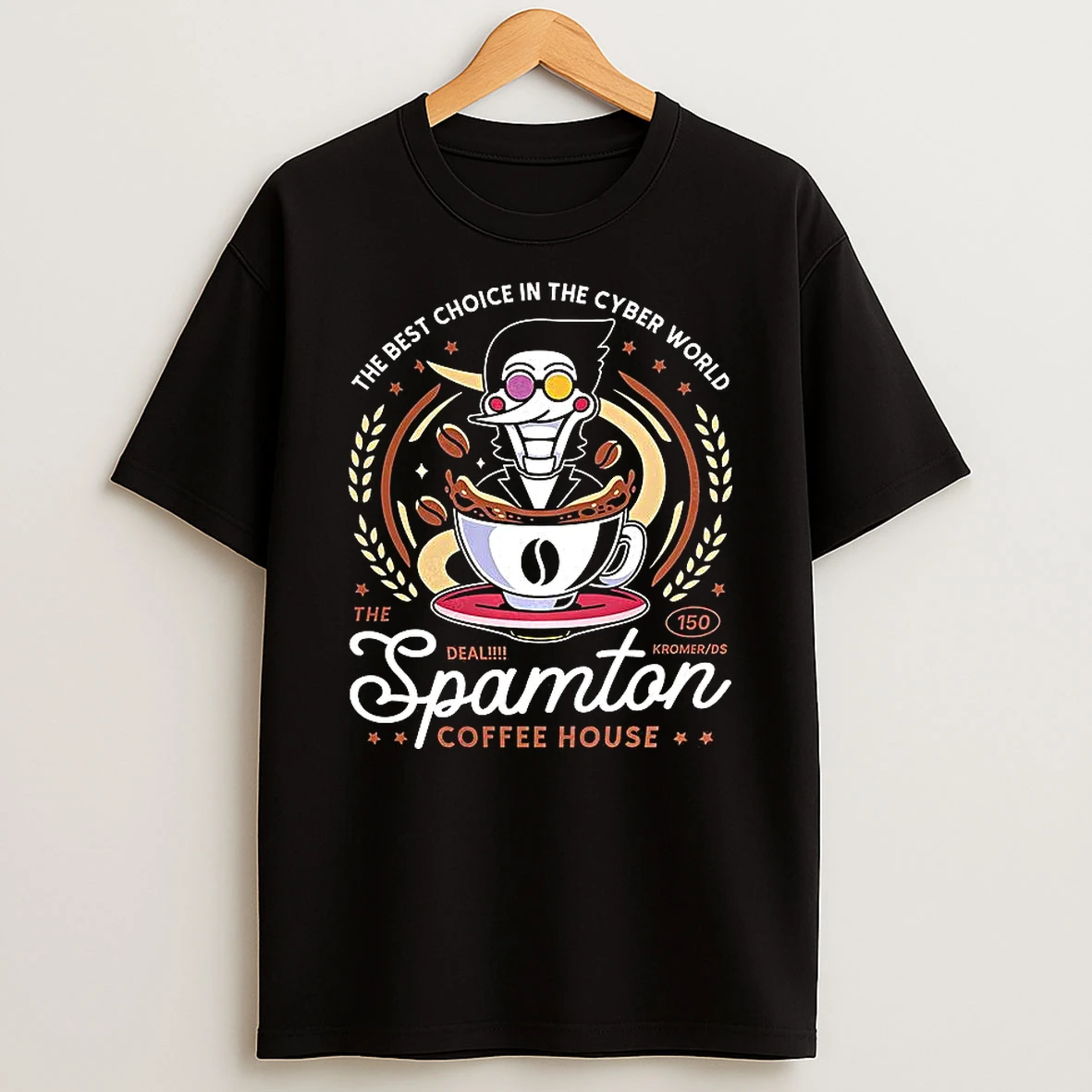 Spamton Coffee Emblem The Best Choice In The Cyber World T Shirt