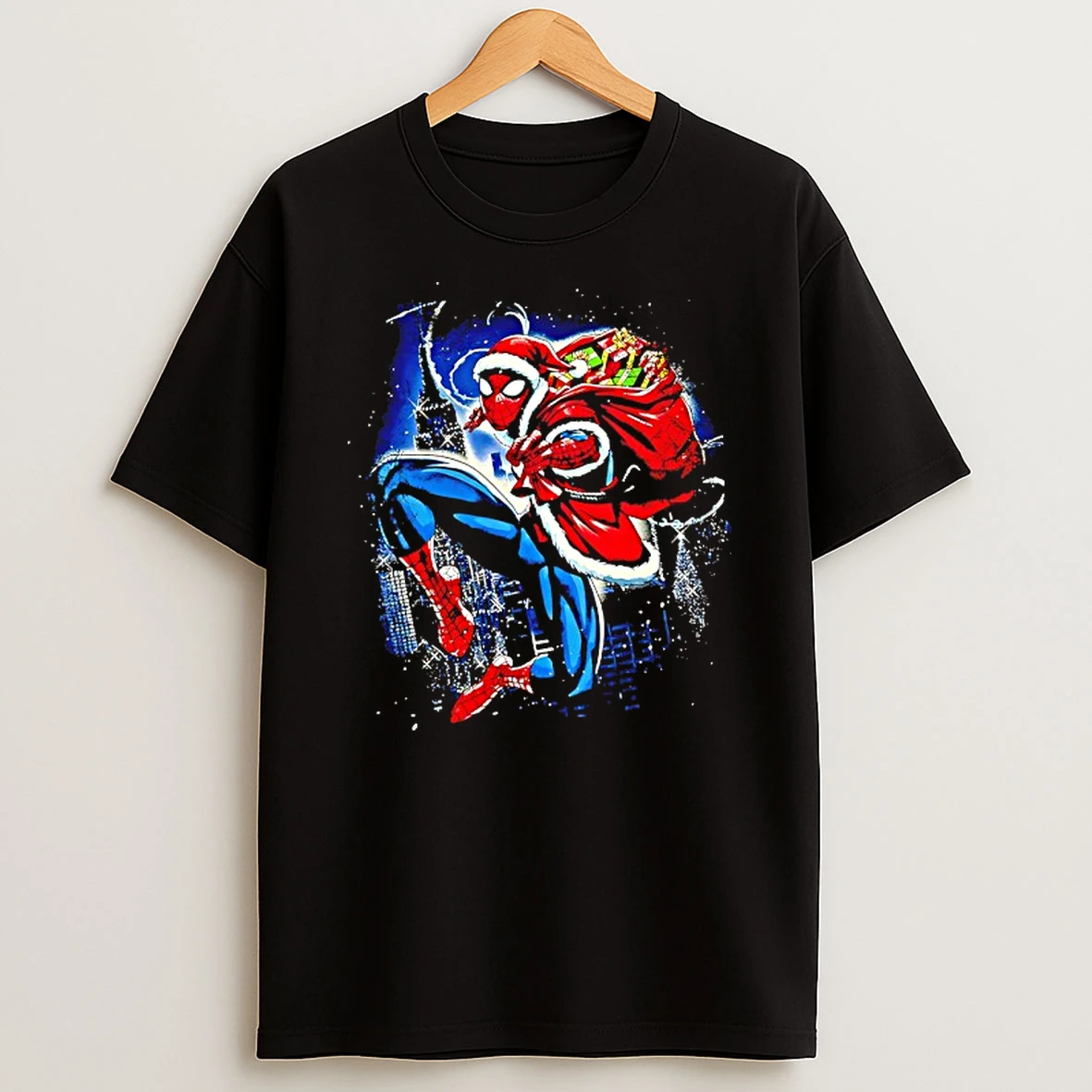 Spider Clause Christmas Graphic T Shirt