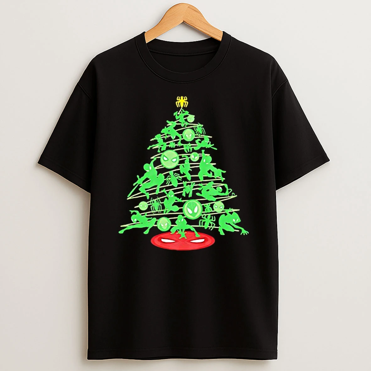 Spider Man Tree Merry Christmas T Shirt