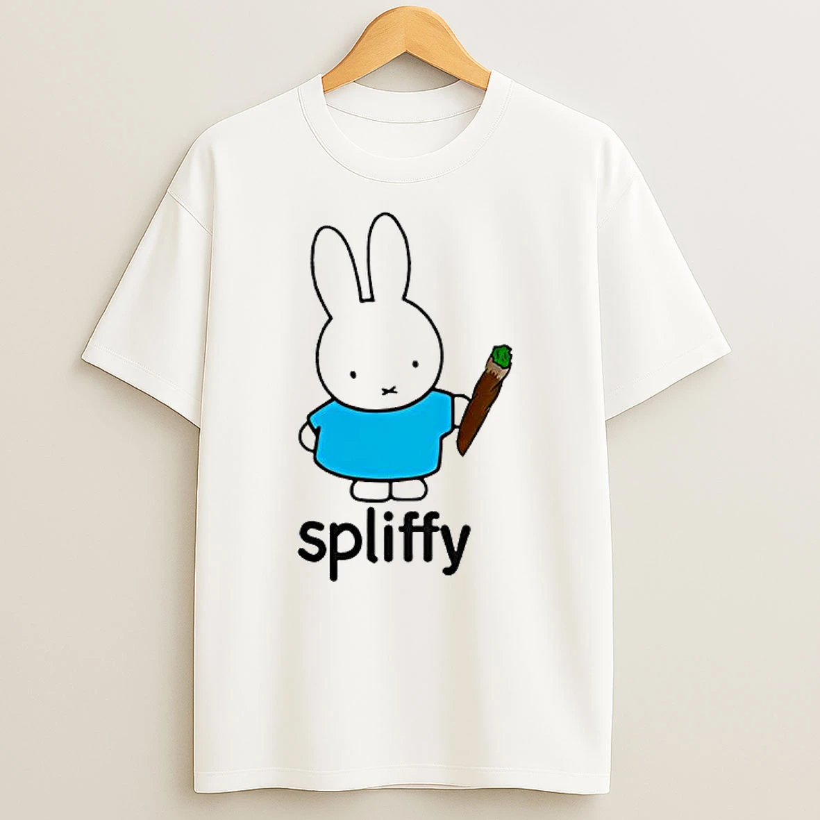 Spliffy Bunny Graphic T Shirt