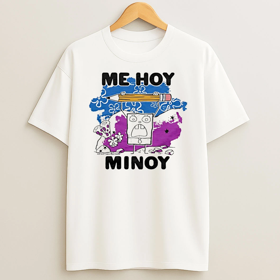 Sponge Doodlebob Me Hoy Minoy Circle T Shirt
