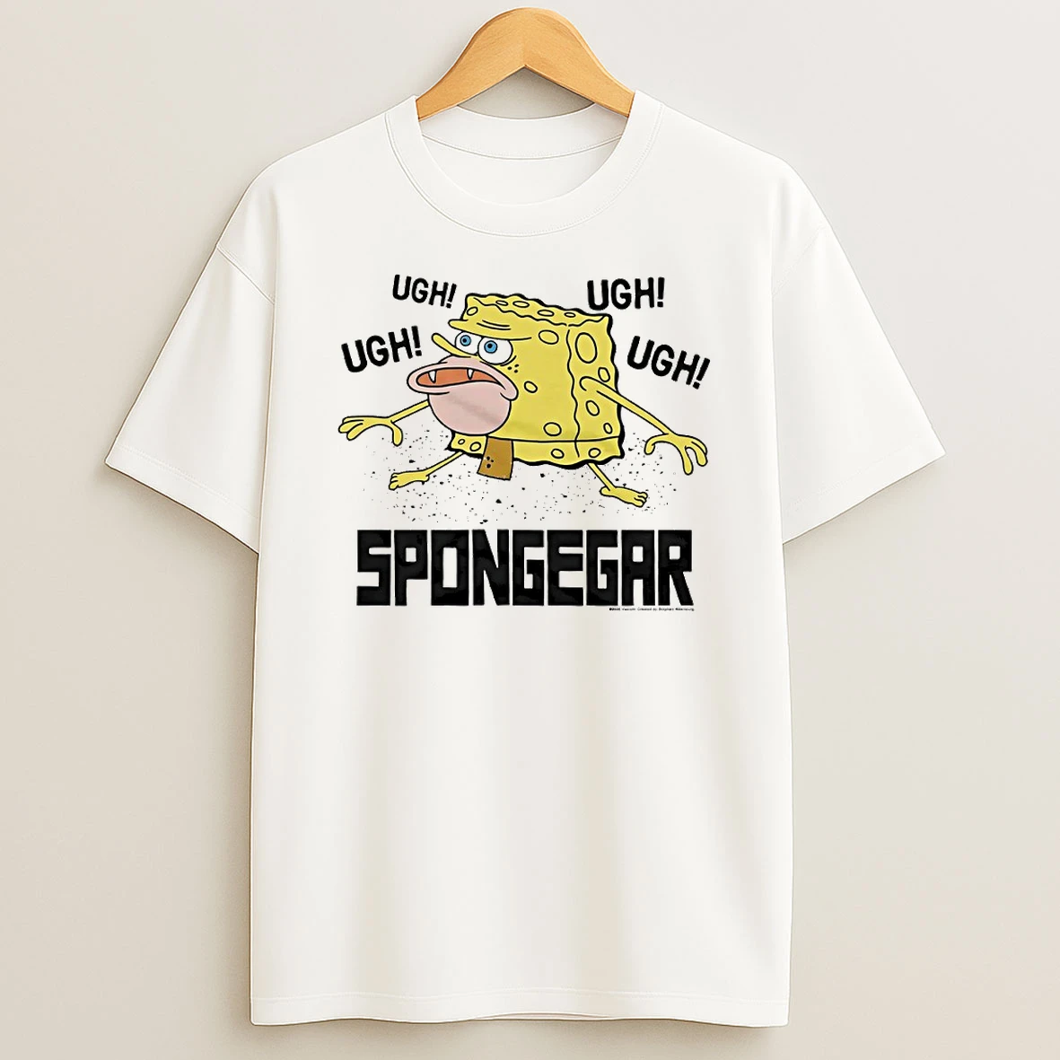 Sponge Squarepants Spongegar Ugh Ugh Circle T Shirt