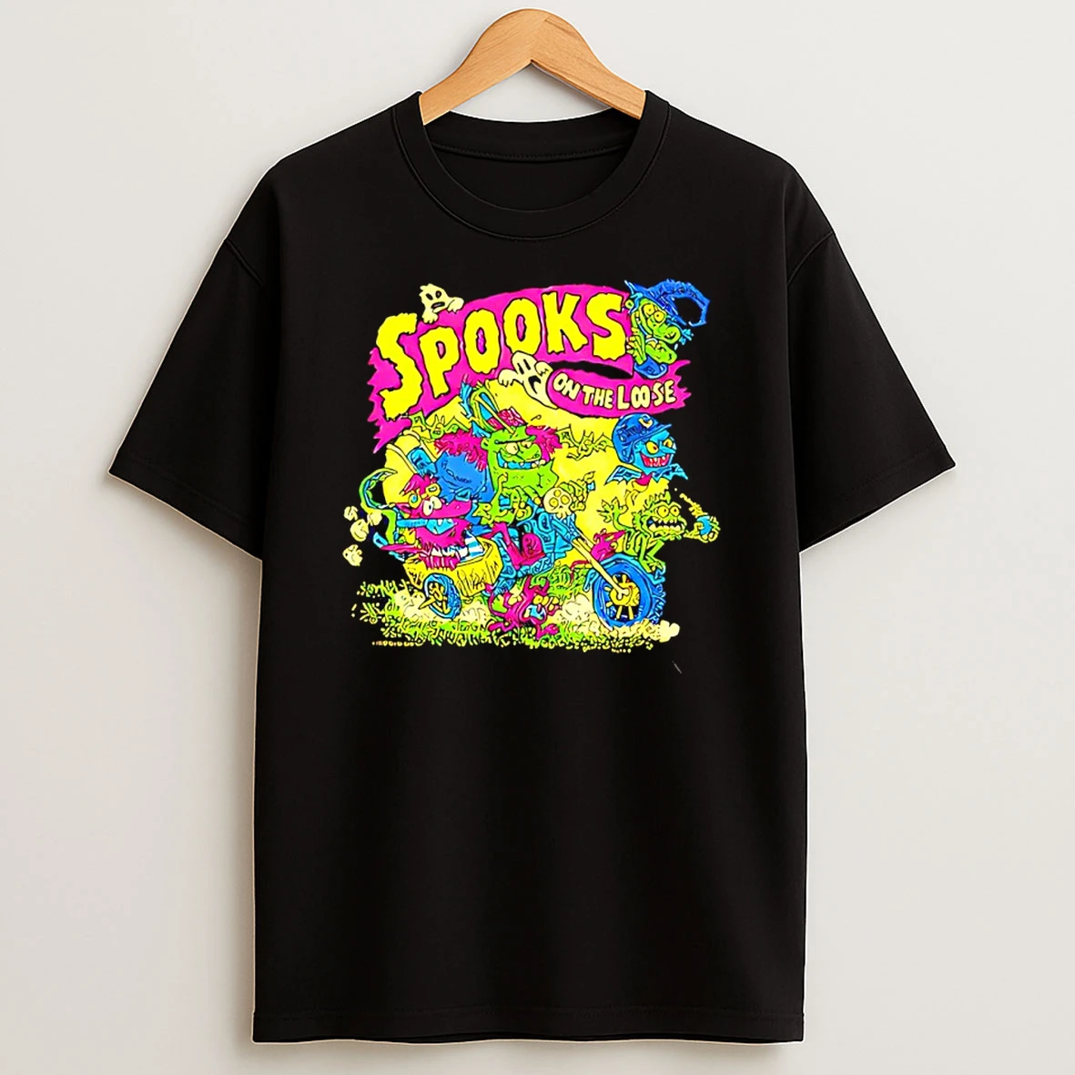 Spooks On The Loose Zombie T Shirt