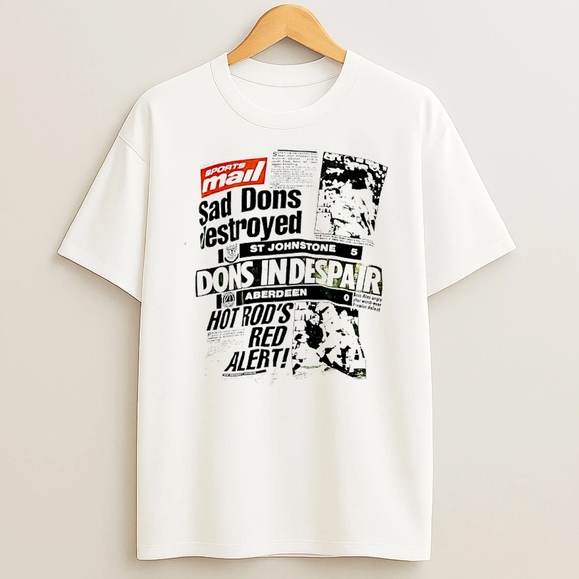 Sports Mail Sad Dons Destroyed Newspaper T Shirt