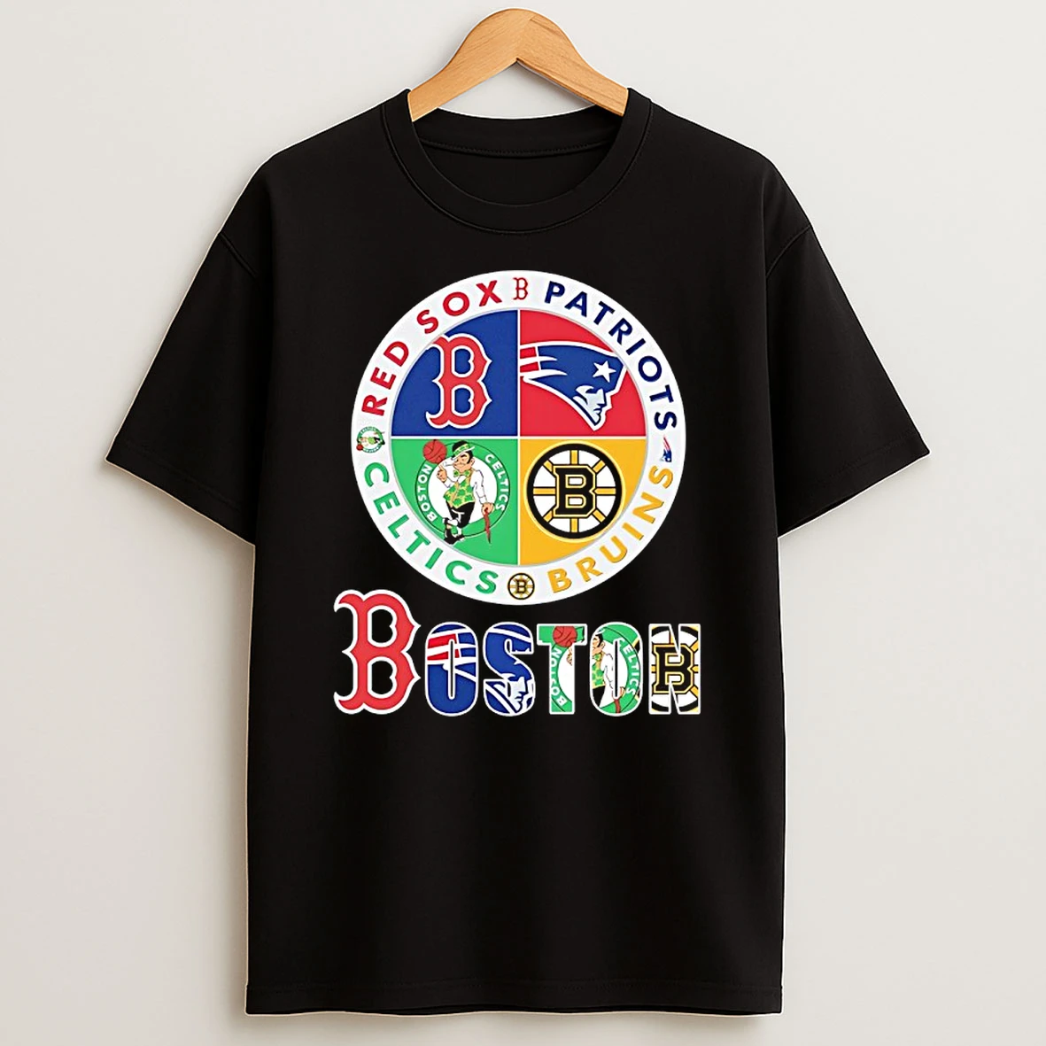 Sports In Boston Red Sox Patriots Bruins And Celtics T Shirt