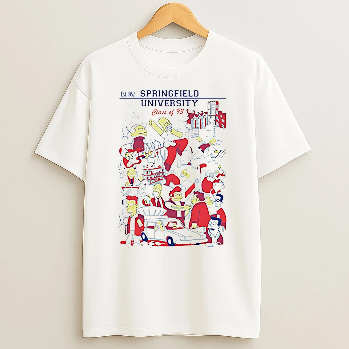Springfield University Class Of 93 1952 Comic T Shirt