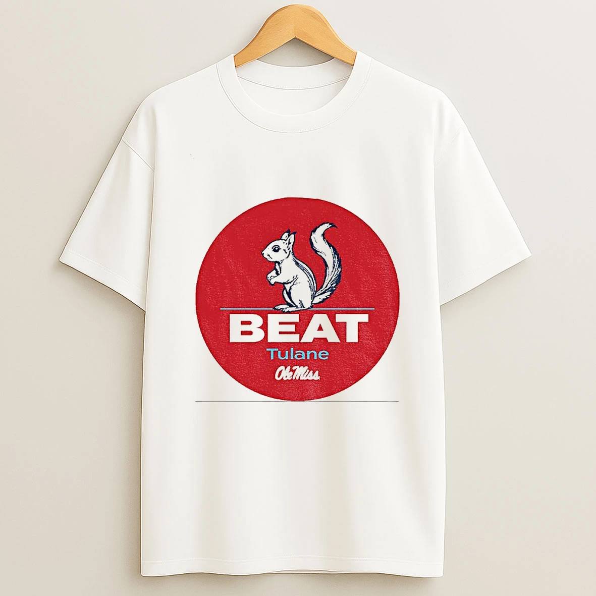 Squirrel Ole Miss Rebels Football Beat Tulane Green Wave T Shirt