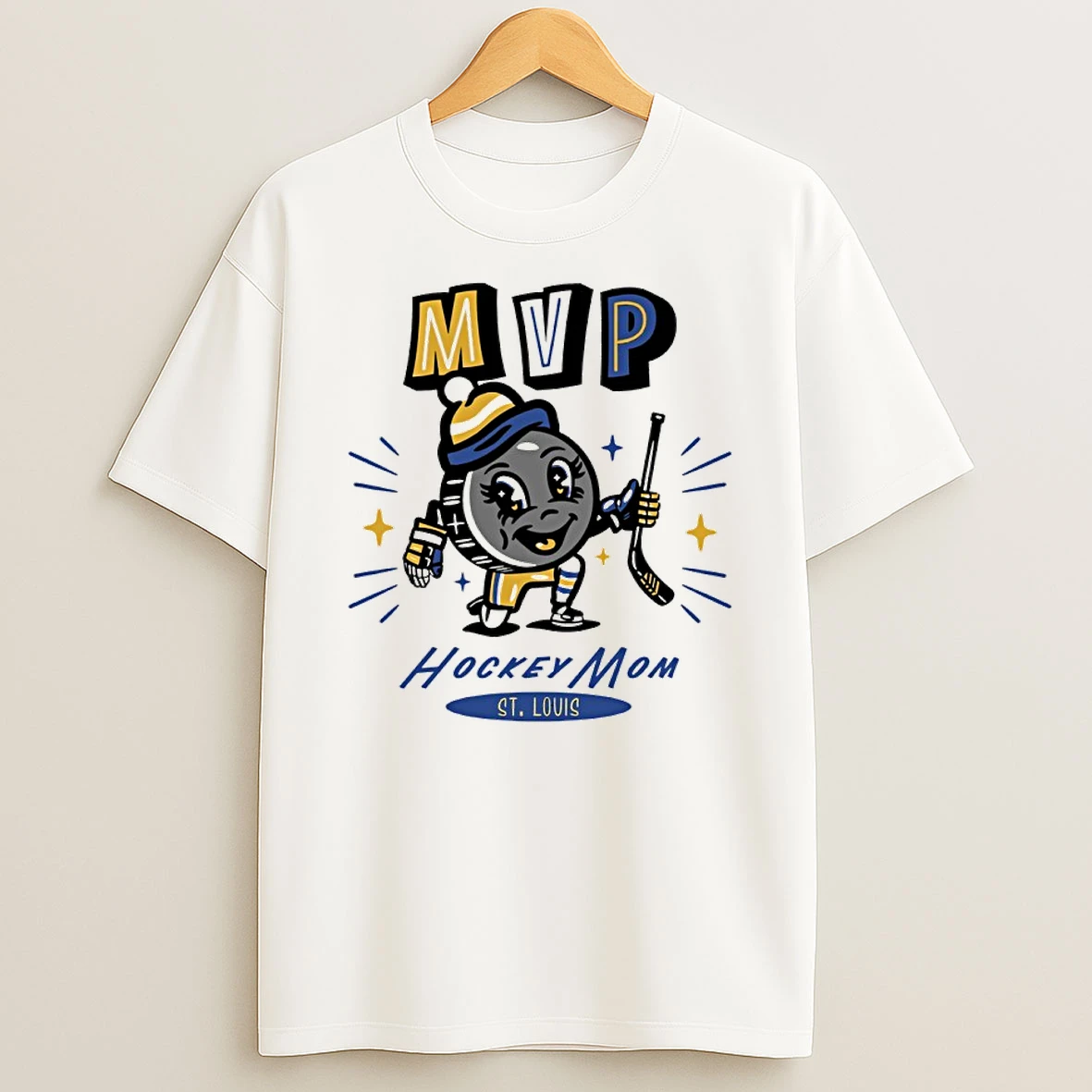 St Louis Blues 2025 Mvp Hockey Mom T Shirt