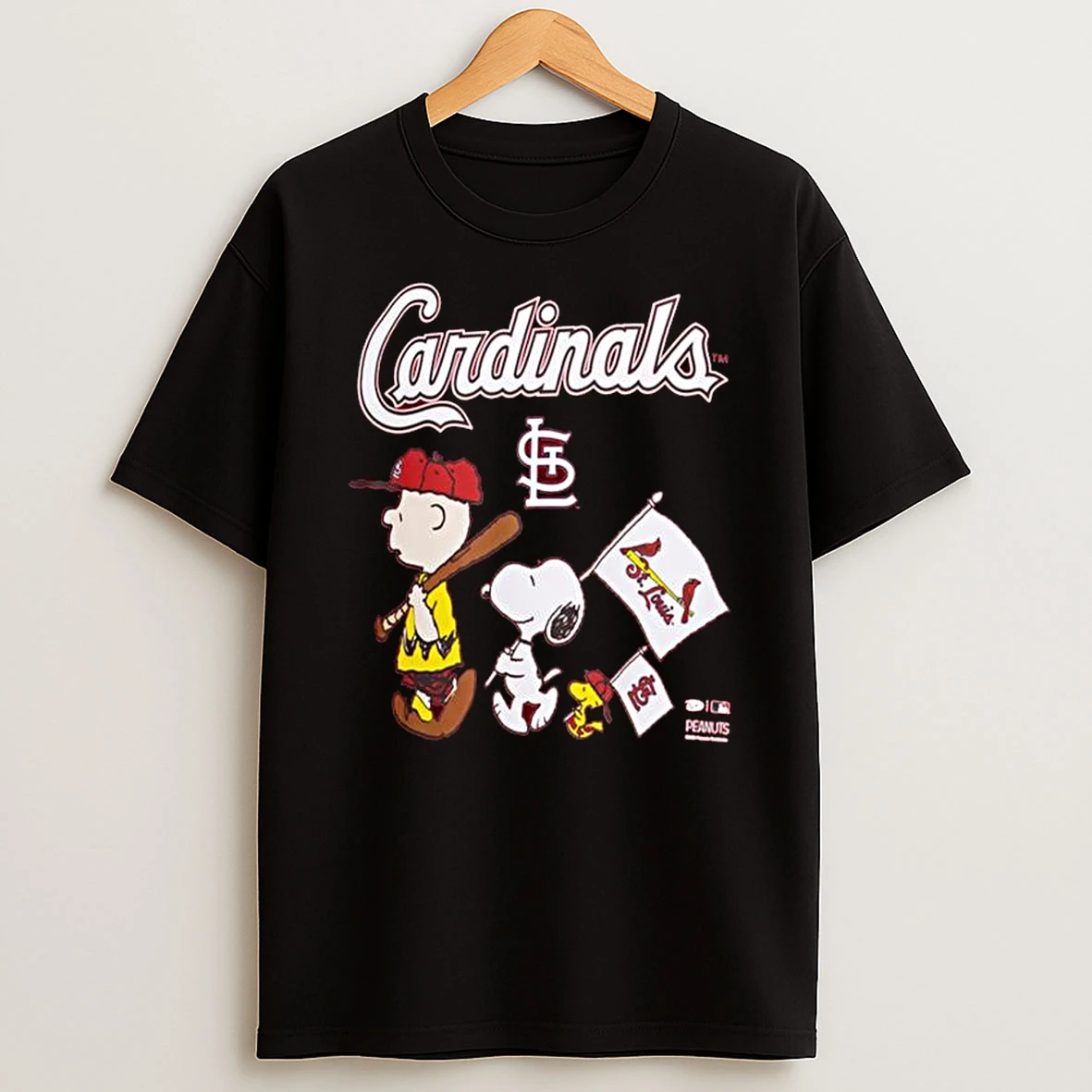 St Louis Cardinals Peanuts Flag T Shirt