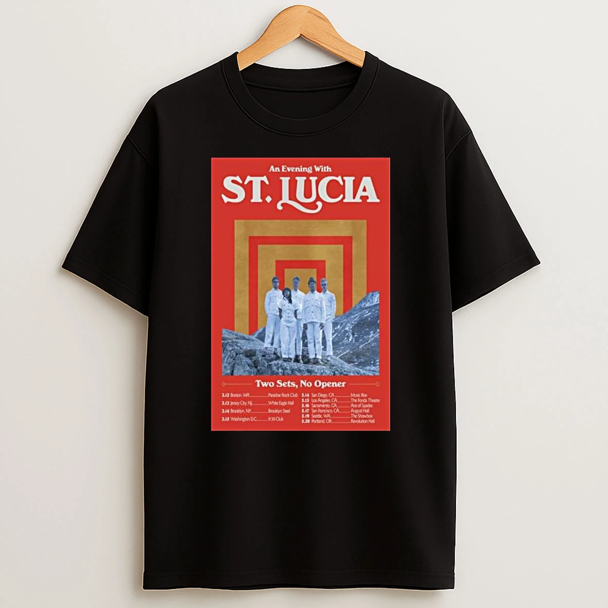 St Lucia Two Sets No Opener 2026 T Shirt