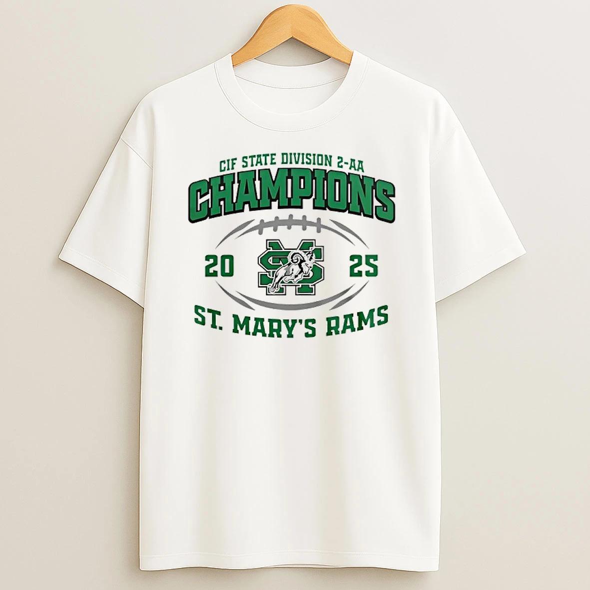 St Marys Rams Cif State Division Champions 2025 T Shirt