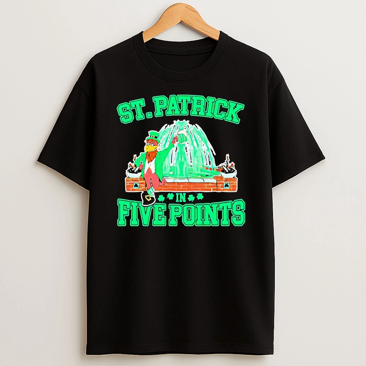 St Patrick In Five Points T Shirt