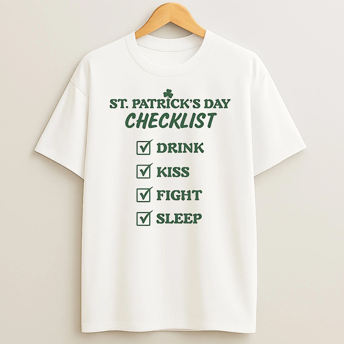 St Patricks Day Checklist T Shirt