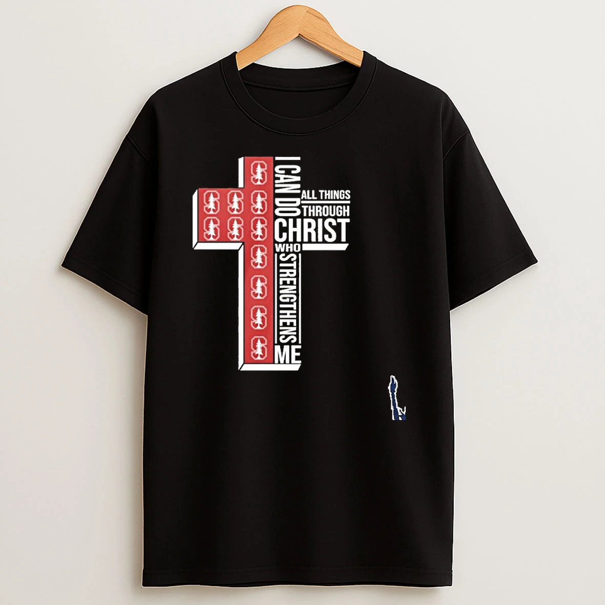 Stanford Basketball Logo I Can Do All Things Through Christ Who Strengthens Me T Shirt