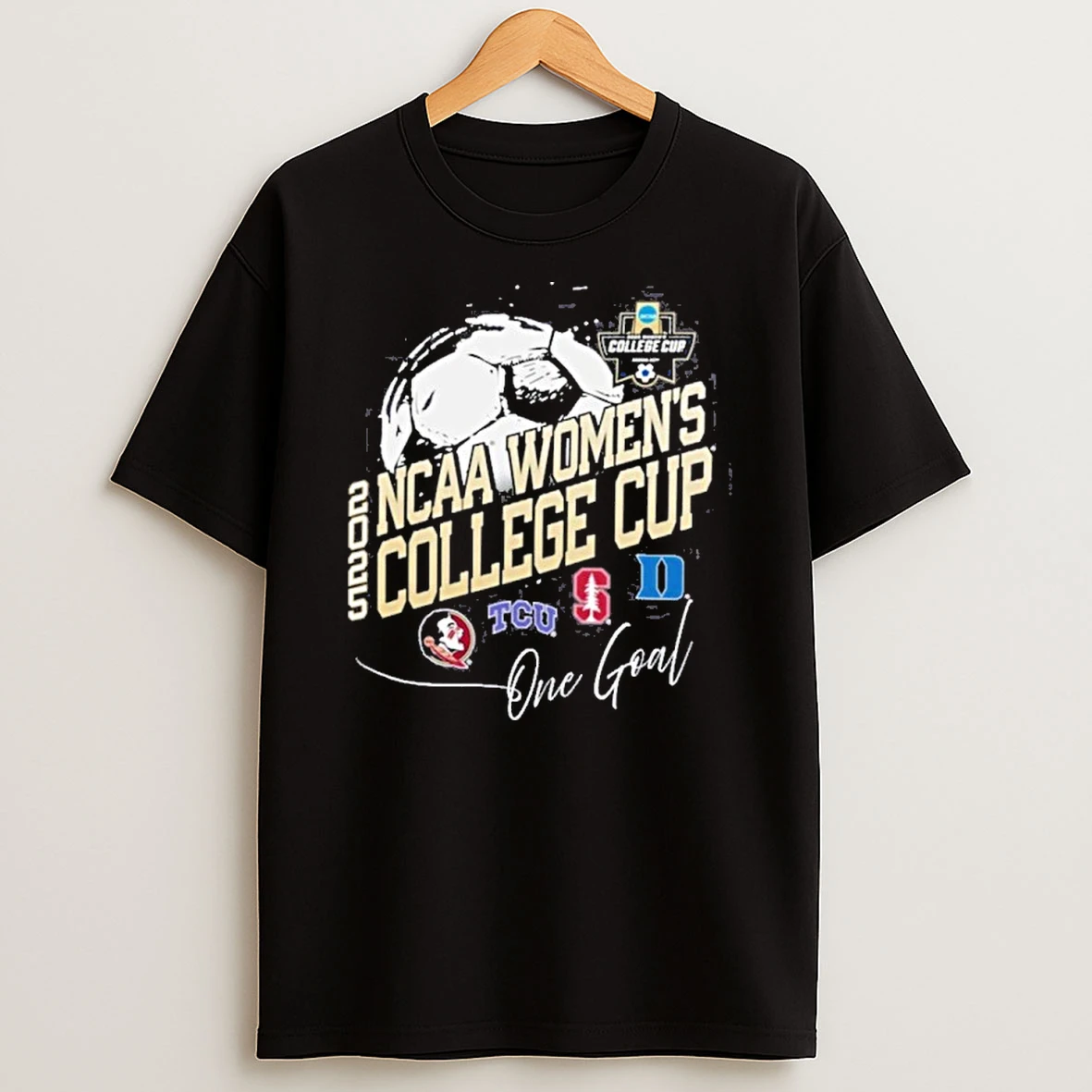 Stanford Duke Tcu And Fsu 2025 Womens College Cup T Shirt