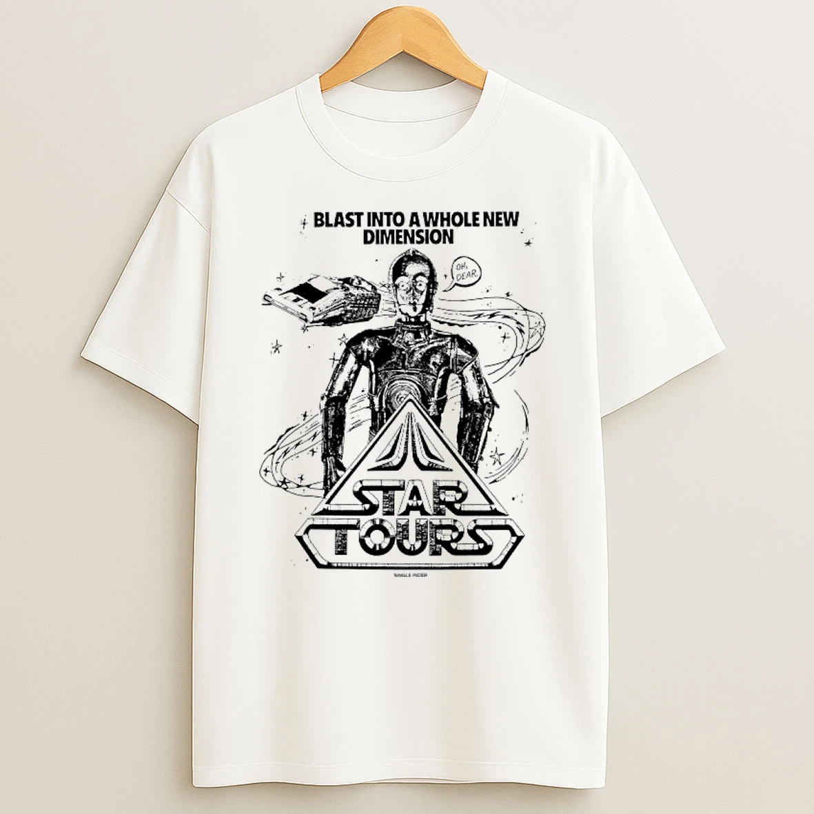 Star Tours C 3po Blast Into A Whole New Dimension T Shirt