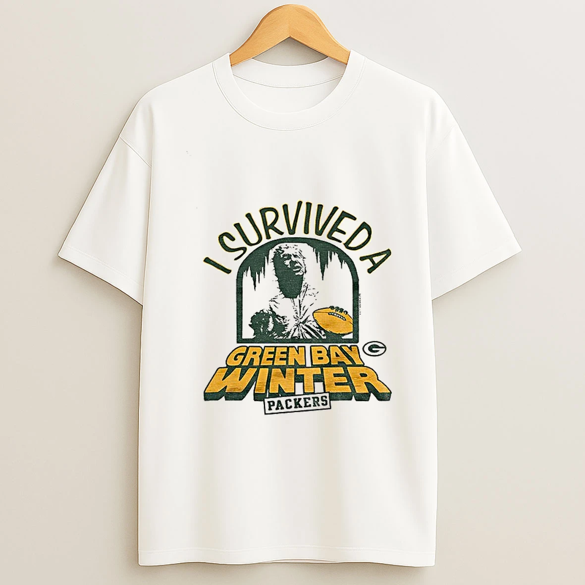 Star Wars X Green Bay Packers I Survived A Green Bay Winter Logo Vintage T Shirt