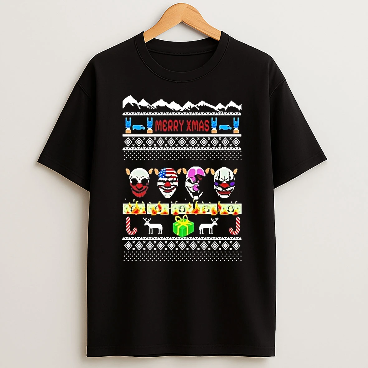 Starbreeze Payday Ugly Christmas T Shirt