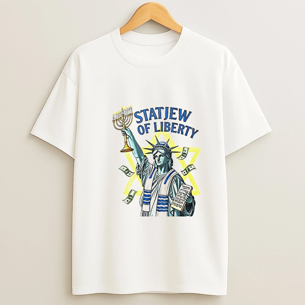 Statjew Of Liberty Jewish Statue Of Liberty Parody T Shirt