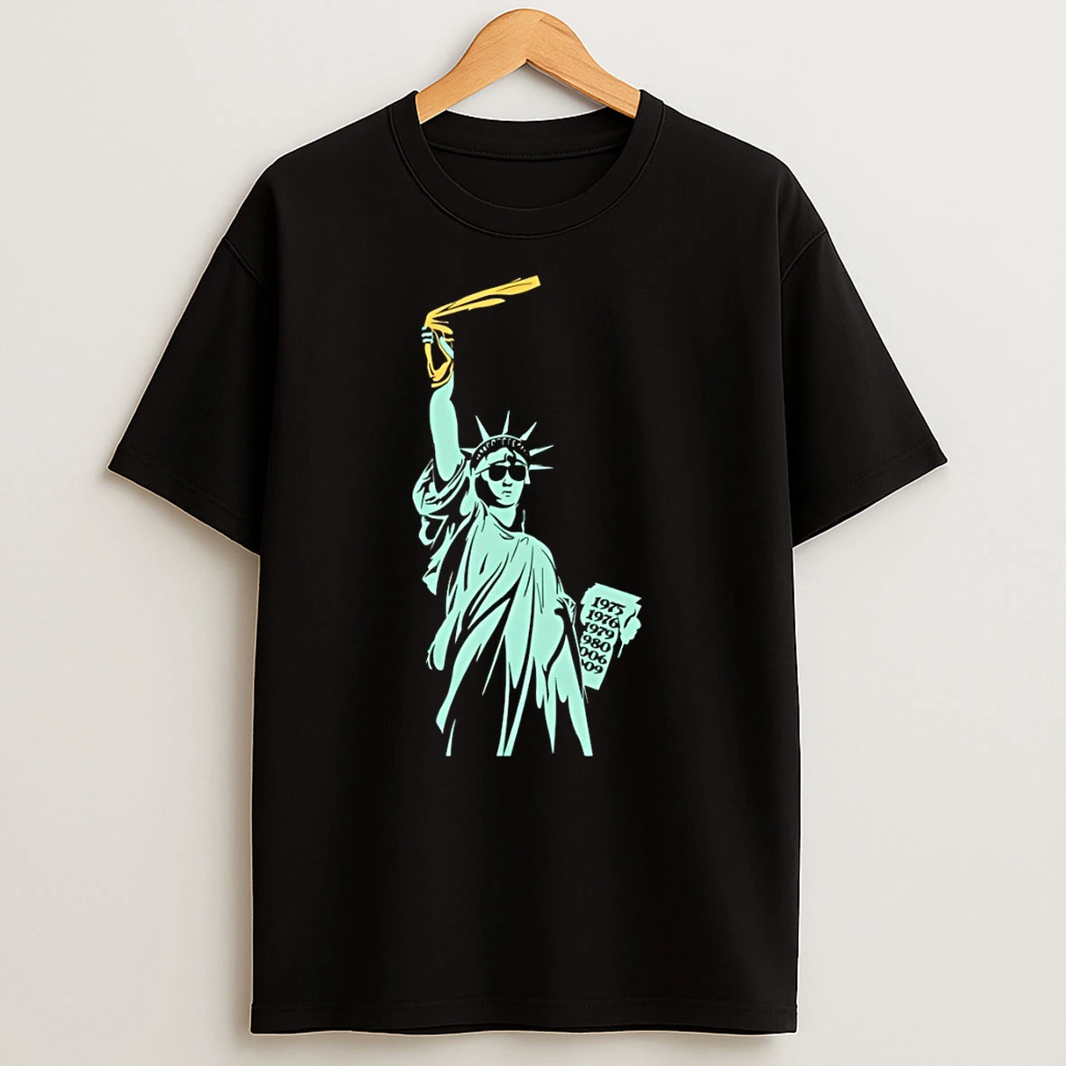 Statue Of Liberty Steel City Liberty Pittsburgh Steelers Parody 1975 T Shirt
