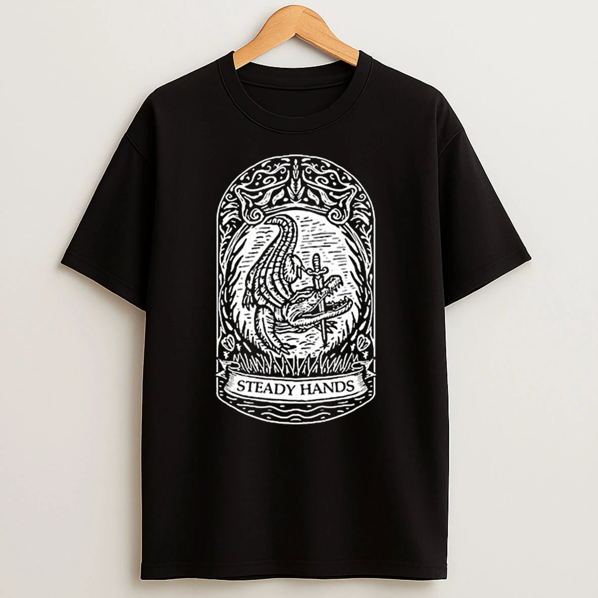 Steady Hands Banner T Shirt