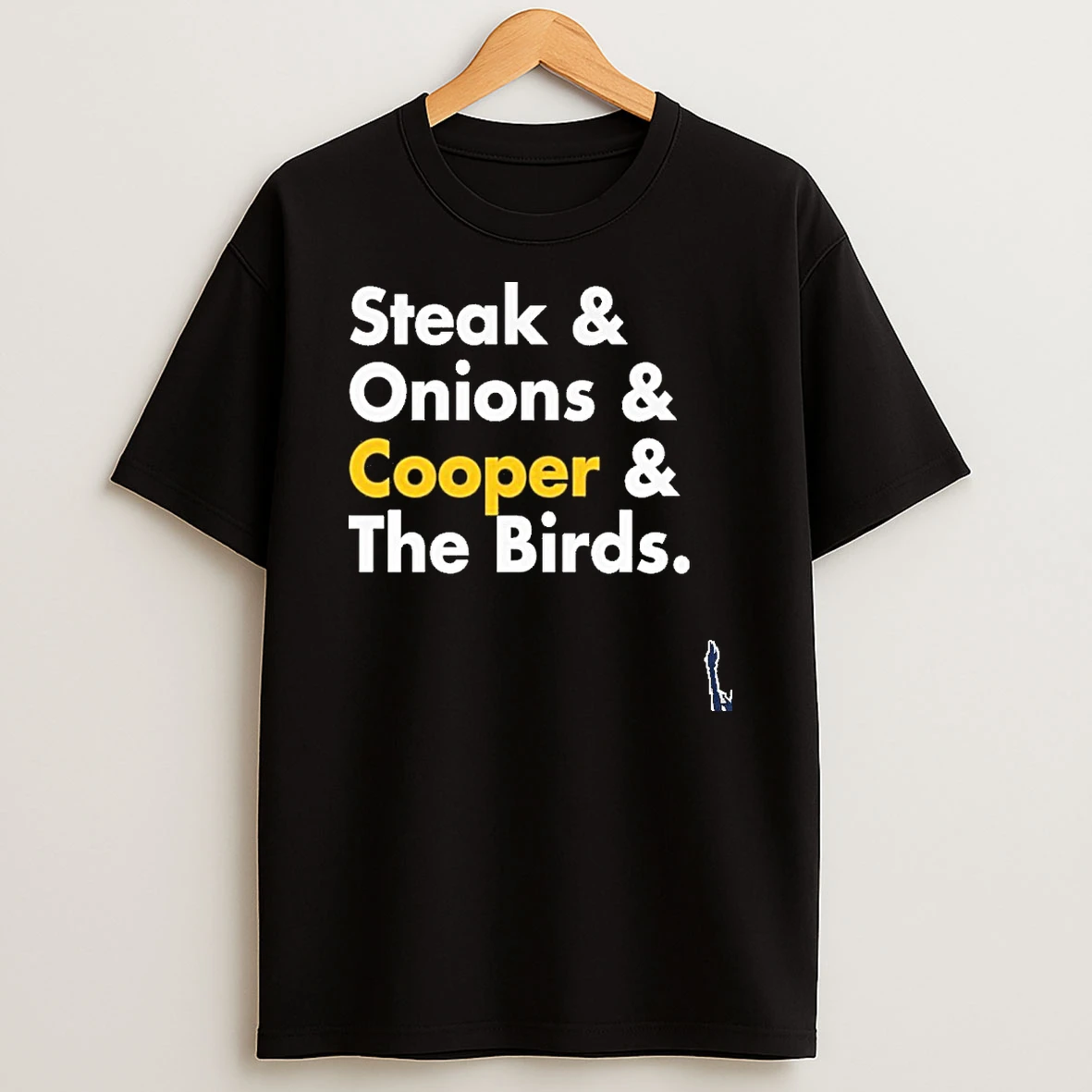 Steak Onions Cooper The Birds T Shirt