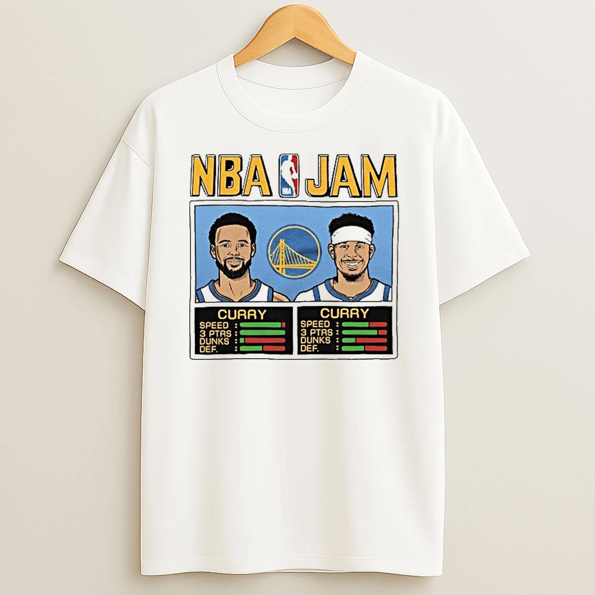 Stephen Curry Seth Curry Royal Golden State Warriors Nba Jam Tri Blend T Shirt