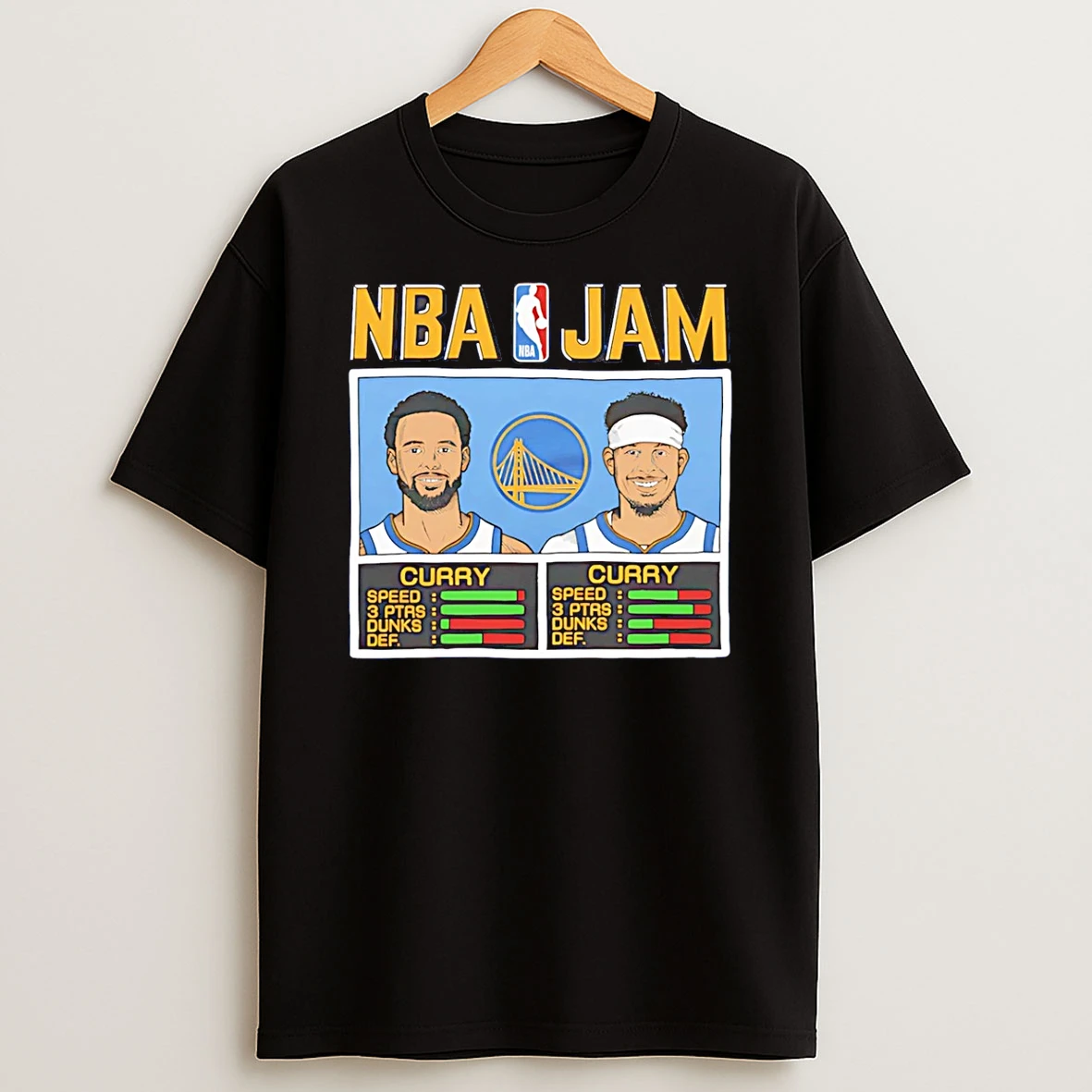 Stephen Curry And Seth Curry Golden State Warriors Nba Jam T Shirt