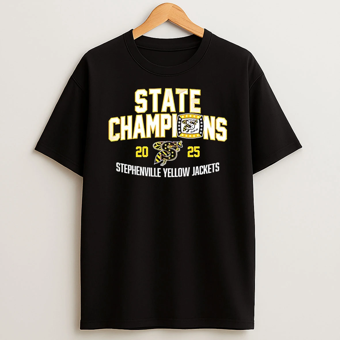 Stephenville Yellowjackets 2025 State Champions T Shirt