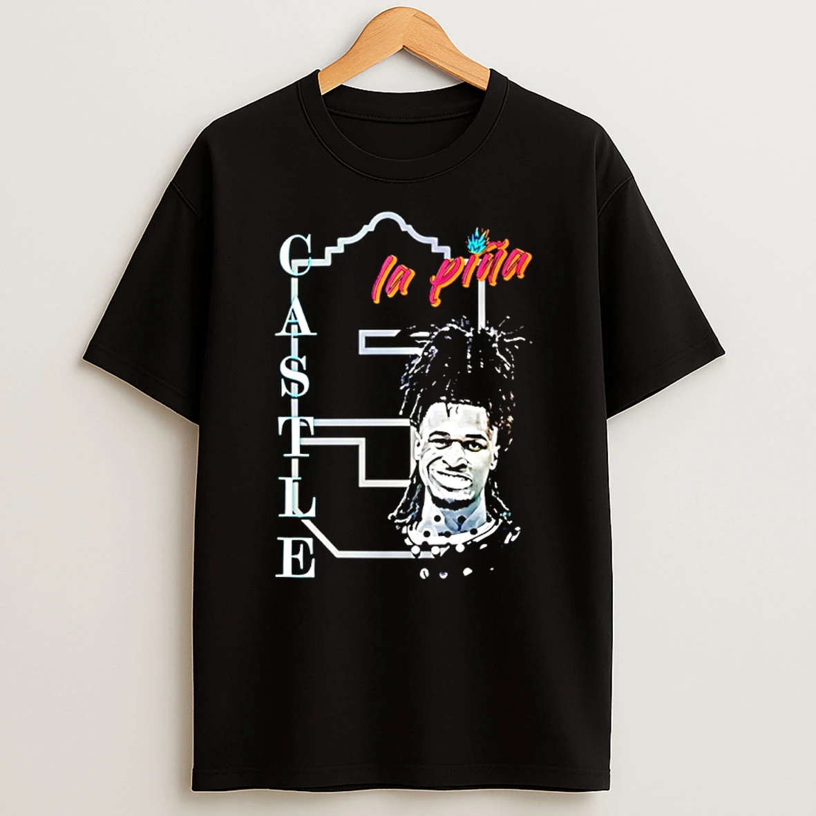 Stephon Castle La Pina San Antonio Spurs Basketball Vintage T Shirt