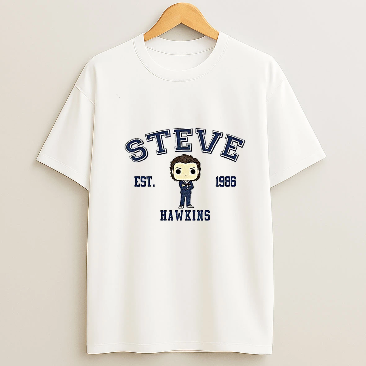 Steve Stranger Things Est 1986 Cartoon T Shirt