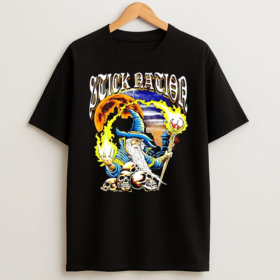 Stick Ration Wizard Skulls T Shirt