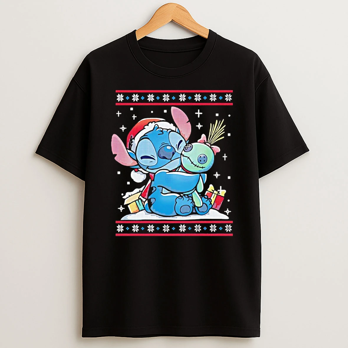 Stitch Hug Scrump Doll Ugly Christmas 2025 T Shirt
