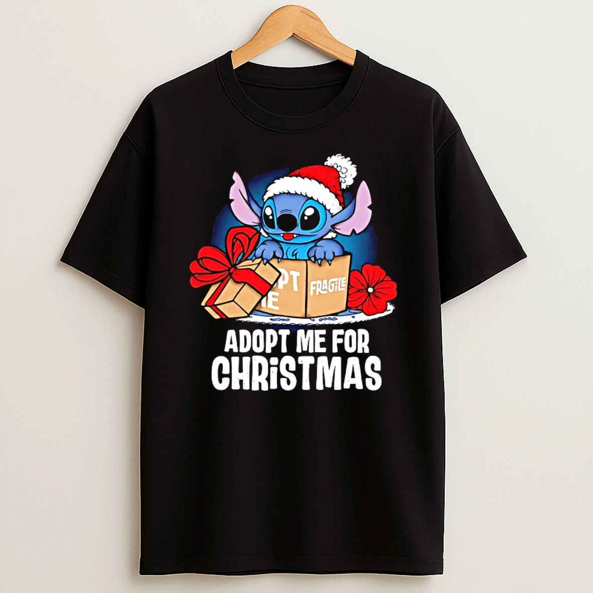 Stitch Adopt Me For Christmas T Shirt