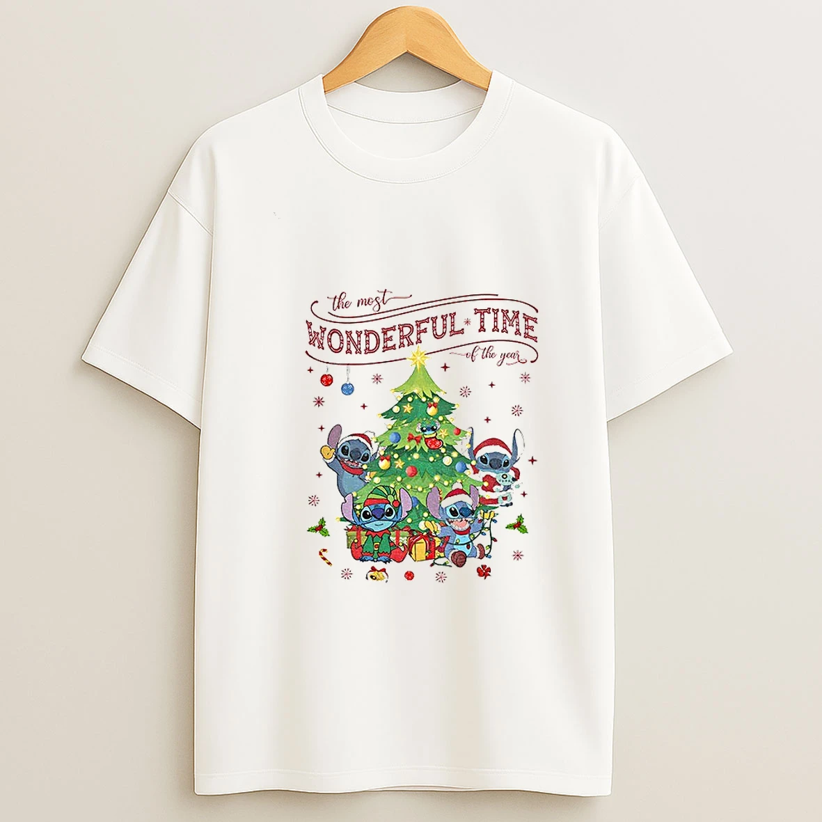 Stitch Most Wonderful Time Of The Year Merry Christmas 2025 T Shirt