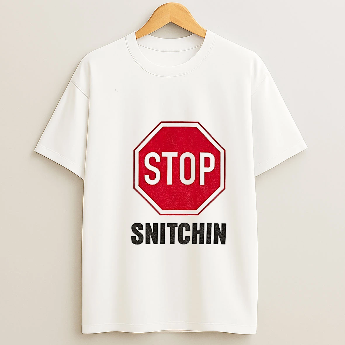 Stop Snitchin Logo T Shirt