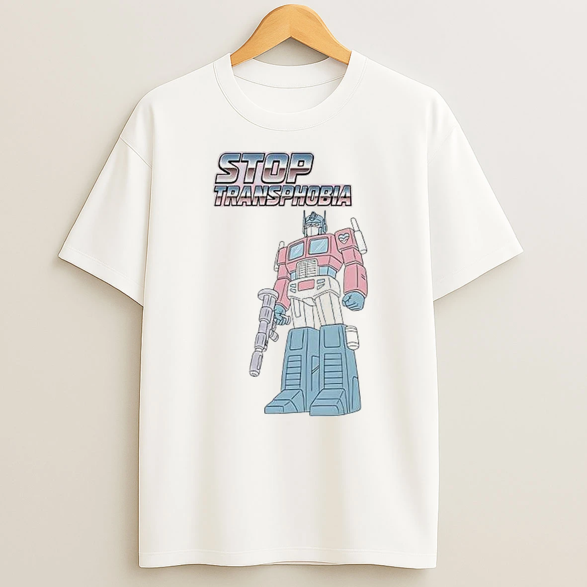 Stop Transphobia Optimus Prime From Transformers Graphic T Shirt