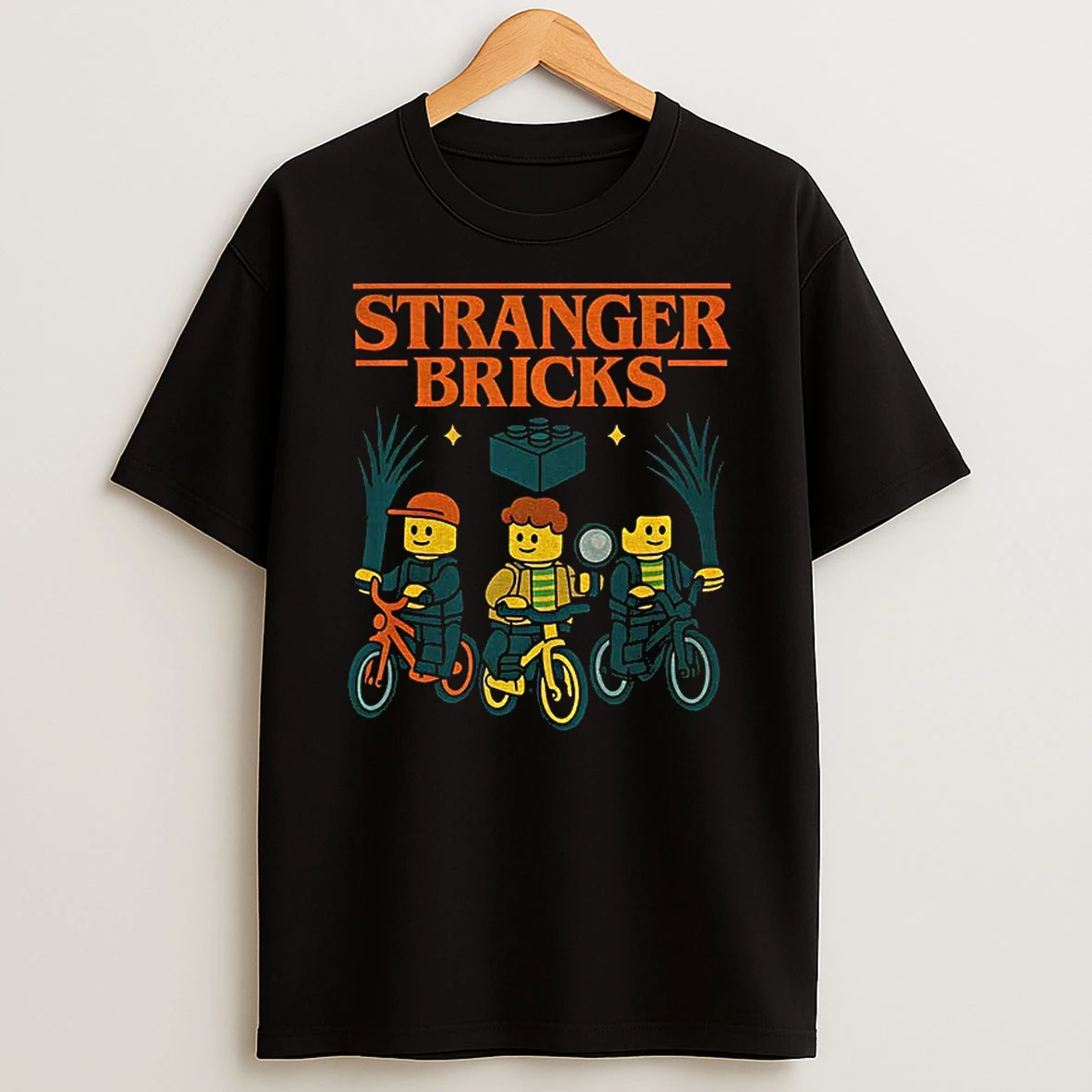 Stranger Bricks Bike Stranger Things T Shirt