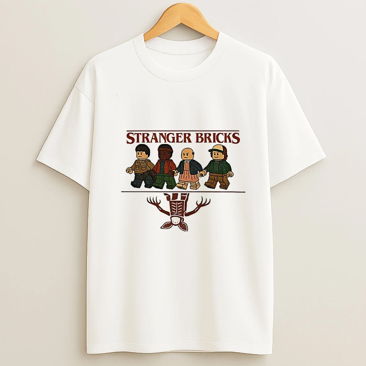 Stranger Bricks Parody Upside Down Stranger Things T Shirt