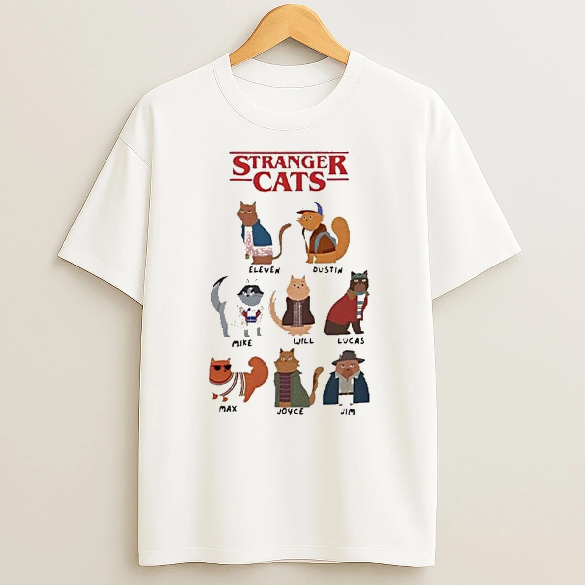 Stranger Cats Stranger Things 2025 T Shirt