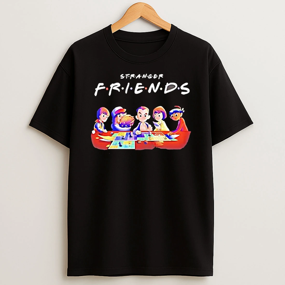 Stranger Friends Stranger Things Board Game Dungeons And Dragons 80s T Shirt
