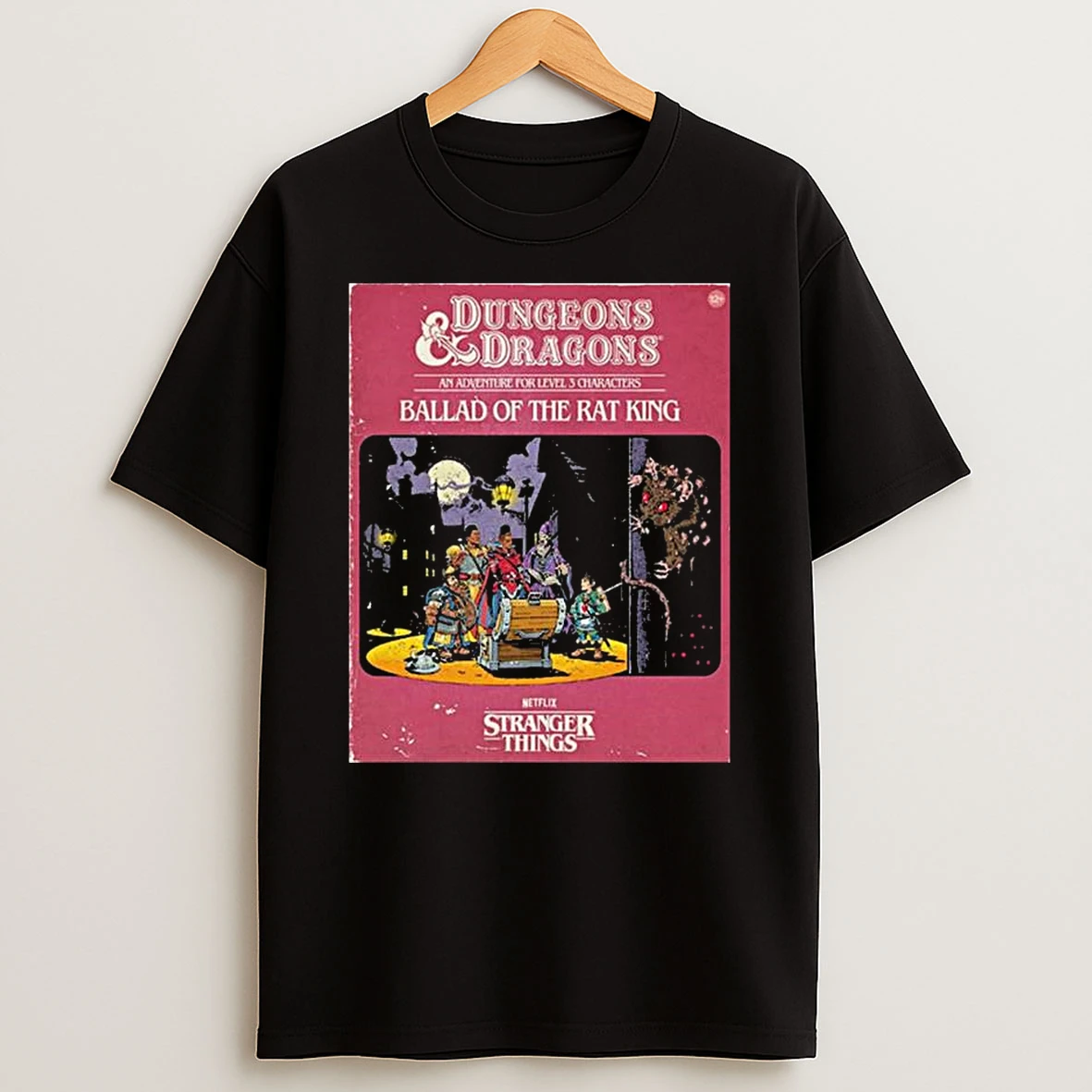 Stranger Things 5 Dungeons And Dragons An Adventure For Level 3 Characters Ballad Of The Rat King T Shirt