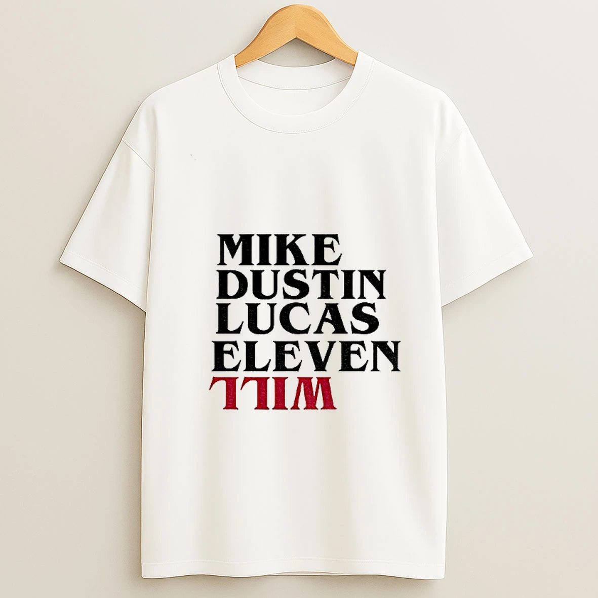 Stranger Things 5 Mike Dustin Lucas Eleven T Shirt