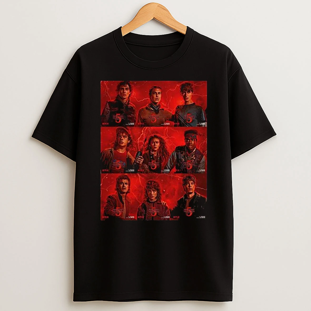 Stranger Things 5 Vol 2 Characters Premieres Christmas Day T Shirt