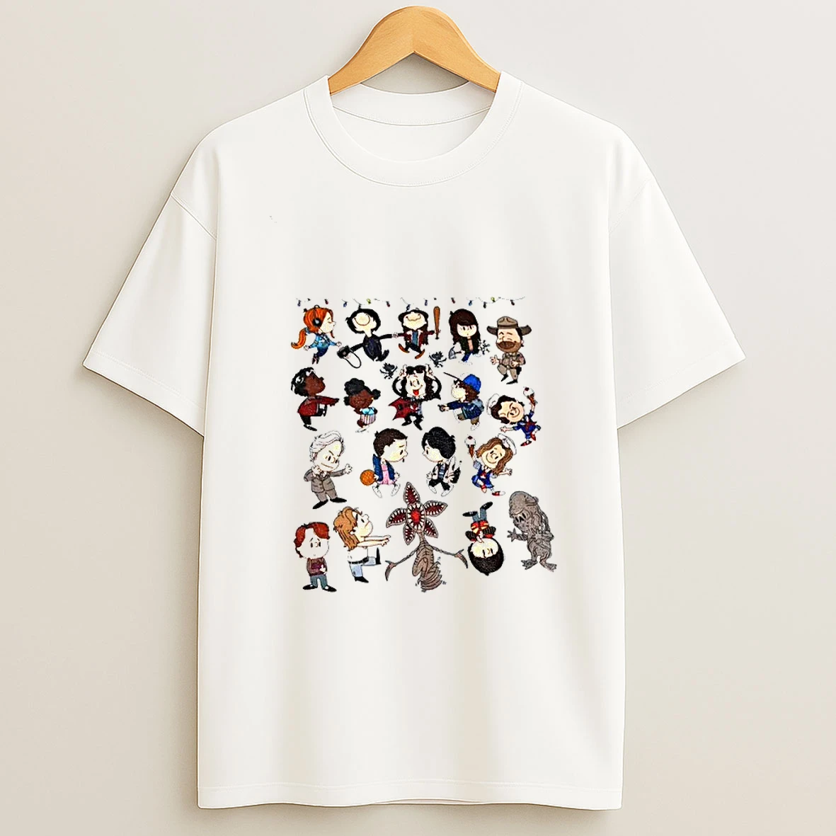 Stranger Things 5 Characters Chibi T Shirt