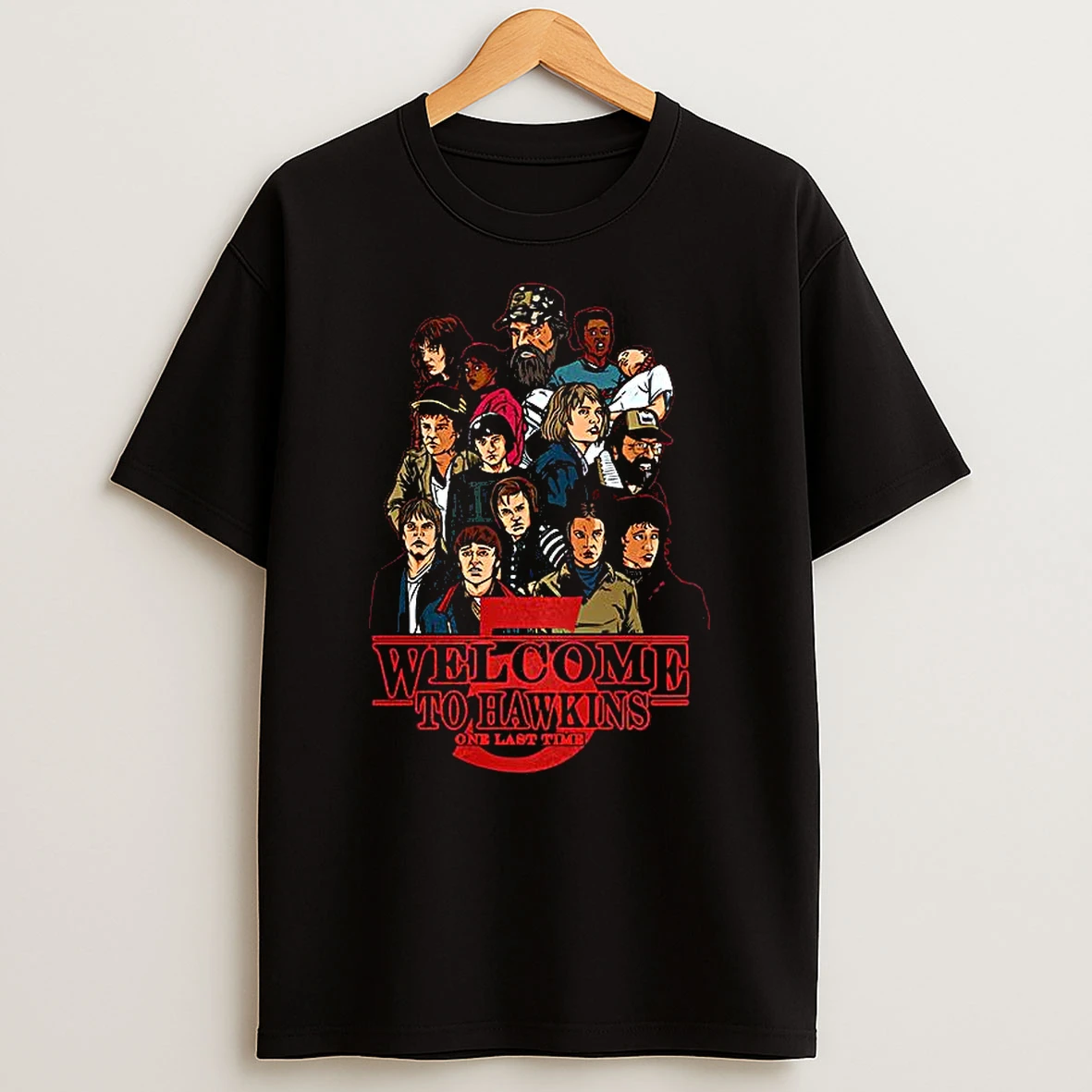 Stranger Things 5 Welcome To Hawkins On Last Time Final Season Cartoon T Shirt