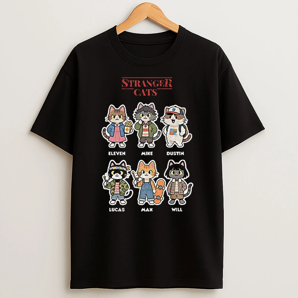 Stranger Things Cats T Shirt
