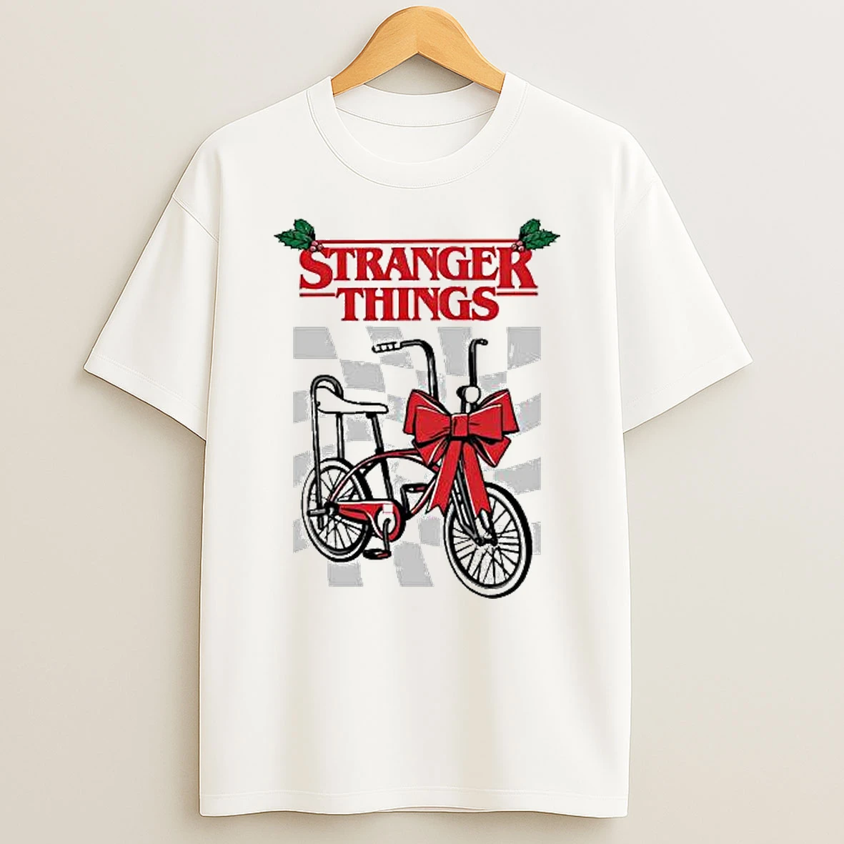 Stranger Things Christmas Bike T Shirt